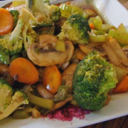 Mixed Vegetable with Garlic Sauce